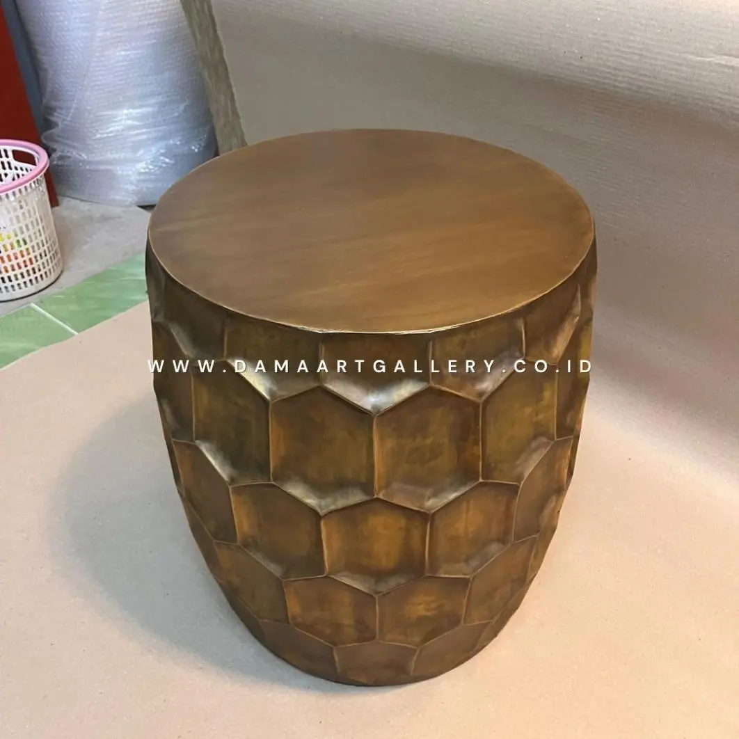 Coffee Table Tembaga dan Kuningan